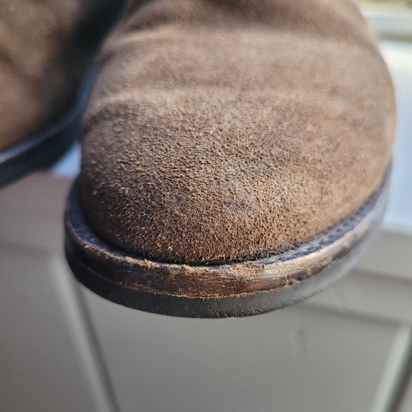 Thursday Boot Company Duchess dark olive brown suede chelsea boots Size 5.5 - Picture 10 of 11